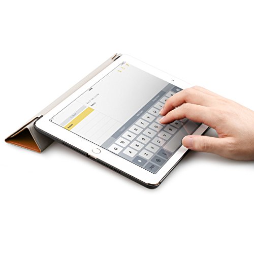Inateck iPad Air 2 Hülle – Ultra Slim Ledertasche Smart Cover mit Magnetischer Auto Sleep Wake-up Funktion für iPad Air 2/ iPad 6. Generation, Braun - 7