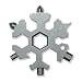 Produktbild Mcgradyxm 15 in1 Multitool Edelstahl, Multifunktion Werkzeug, Schneeflocke Multifunktionswerkzeug Schlüsselanhänger Flaschenöffner Ringschlüssel Sechskantschlüssel (15-in-1 Silber)