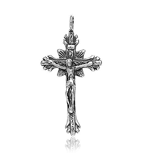 Ananth Jewels Christian Cross 925 BIS Hallmark Silver Locket For Men and Women Boys Girls