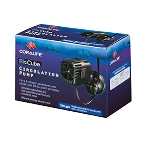 Coralife Biocube Circulation Pump for Aquariums, 250 GPH Black