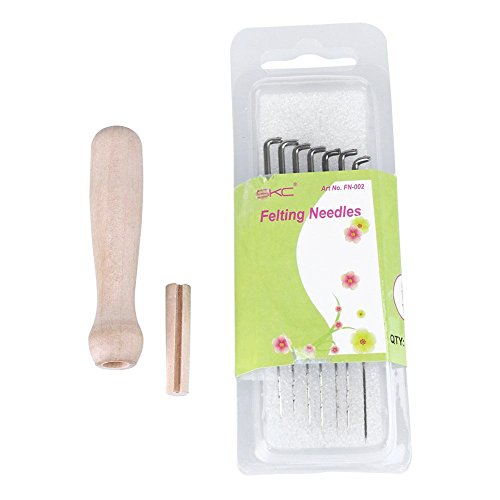 SOLEDI Häkelnadeln 7 Stück Nadel 1 hölzerner Handgriff - 6