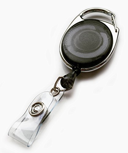 ACB Ltd: Premier Yo Yo Retractable Reel ID Card Holders (pack of 10) (Black)