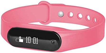 YANXH Activity Tracker ,Slim Fitness Tracker Watch, Touch Screen Bluetooth Pedometer Smart Bracelet with Anti-lost Strap for Phone , pink
