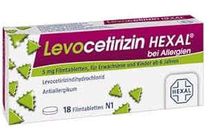 LEVOCETIRIZIN HEXAL bei Allergien 5 mg Filmtabl. - 18 St Filmtabletten 14238248