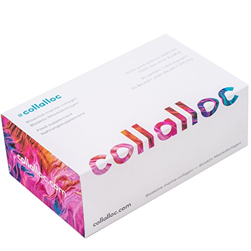 Preisvergleich Produktbild collalloc / Bioaktives Meereskollagen / Kollagen Hydrolysat Pulver 3300 mg / Fischkollagen, GMOfrei, keine Zusatzaromen, glutenfrei, tierversuchsfrei / 30 Beutel - einfache Verwendung / Monatspackung