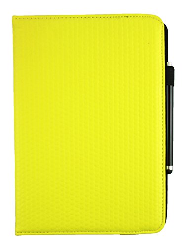 Emartbuy® YunTab K107 10.1 Zoll Tablet PC Universal ( 9 – 10 Zoll ) Gepolsterte Design Gelb 360 Grad rotierende Stand Folio Geldbörse Tasche Hülle + Schwarz Eingabestift - 2