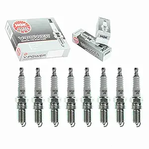 8 pcs NGK V-Power Spark Plugs for 1999-2014 Chevrolet Silverado 2500 4.8L 5.3L 6.0L V8 5.3L - Engine Kit Set Tune Up