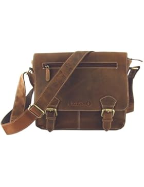 Lozano Lehrertasche Schultertasche Aktentasche Büffelleder