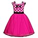 Produktbild Mädchen Weihnachten Kleid, OverDose Kleinkind Kinder Baby Mädchen Tutu Prinzessin Dot Kleid Weihnachten Party Outfits Kleidung (2T, B-Hot Pink)