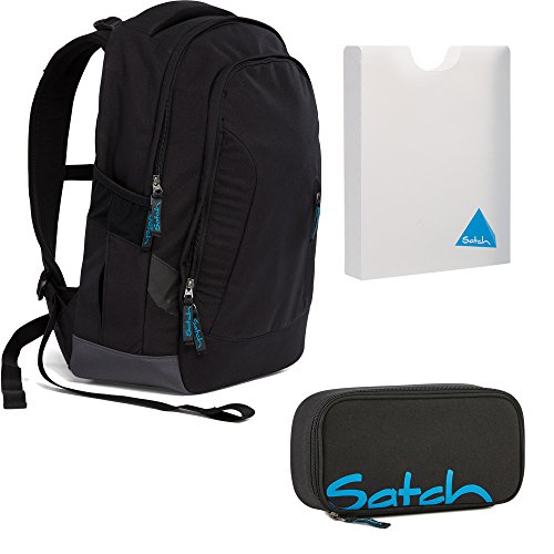 Preisvergleich Produktbild Satch SLEEK Black Bounce 3er Set Schulrucksack + Schlamperbox + Stylerbox