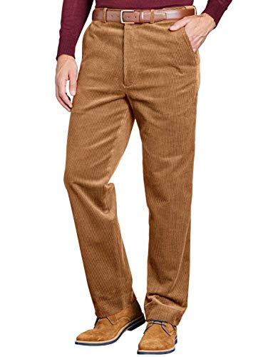 Chums Herrencordhose aus Baumwolle mit verdecktem zusätzlichem Bund Beige UK 36/EU 52 x Regulär - 79cm (31 Inch)