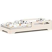 Letto Montessori Lori In Legno Naturale - 80x160 Cm Con 2 Cassetti, Senza Materasso, Per Bambini - Foto 11