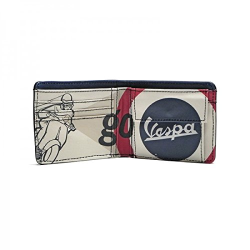 Preisvergleich Produktbild Vespa , Herren-Geldbörse NERO / BIANCO A FANTASIA