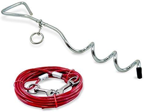 506960 Stake-Out Spike Running Line Ground Anchors Spiral Stake Spiral Dog