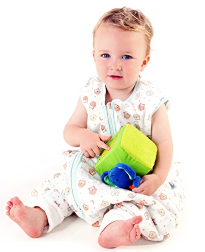 Schlummersack Kinder Sommerschlafsack mit Füssen 1 Tog – Eulen – 5-6 Jahre/120 cm - 2