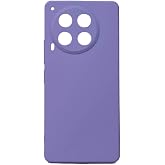 Aksesuarcim Tecno Camon 30 ile Uyumlu Silikon Kılıf Mat Pastel Renkli Parmak İzi Bırakmayan Yumuşak Kapak Biy Lila