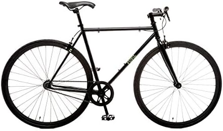 Brand New Single Speed Bike Bicycle Cycles Fixie Fix Gear Flip-Flop Hub 700C (Black, 54cm 5ft 5" - 5ft 10")