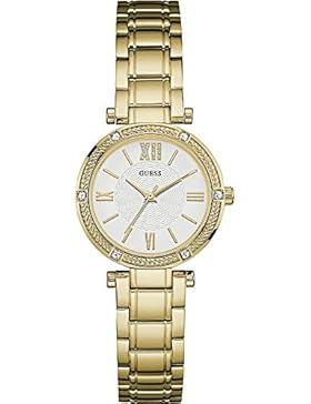 Guess Damen-Armbanduhr Analog Quarz Edelstahl W0767L2