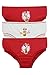 Disney Minnie Mouse 3 Girls Pants / Knickers - Red - 5-6 Years