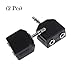 SeCro™ (2 Pack) Stereo Jack Y Splitter Cable iPod MP3 Player Headphone Speaker Adapter - 3.5mm Male to 2 x Female For Mp3 Player / Smarphone / Earphone / iPods (Buy Original SeCro Brand from only Backbencer