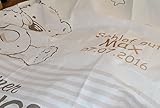 Wolimbo Kinder Bettwäsche 100x135cm mit Ihrem Wunsch-Namen – Die individuelle Babybettwäsche mit süssem Motiv - 2