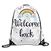 Produktbild Welcome Back Drawstring Backpack Travel Bag Gym Outdoor Sports Portable Drawstring Beam Port Backpack