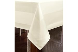 ‎TEXPOT texpot Tischdecke 80 x 80 cm mit Atlaskante aus 100% Baumwolle - Farbe Sekt - 90 Grad waschbar Damast