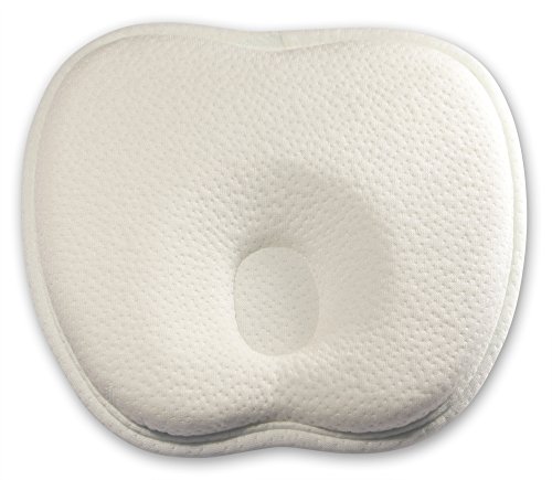 Baby-Kissen für eine natürlich schöne Kopfform – Luxura Active memory foam Baby-Kopfkissen aus hochwertigem Bambusstoff zur Vorbeugung eines Plattkopf / Verformung des Hinterkopfes
