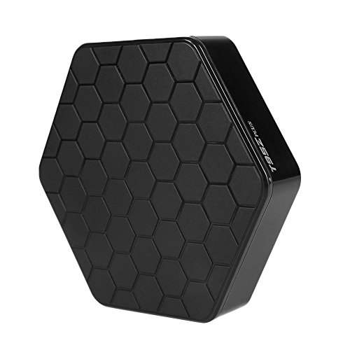 Auntwhale Media Smart TV BOX Support WiFi 1080P 4K Android 7.1 H.265 2GB/RAM+16GB/ROM External Cards Web Applications IPTV - 10 * 10 * 2.5cm - Black