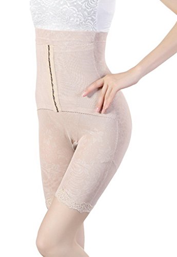 Bigood Women Shapewear Hi-Waist Thigh Slimmer Belt Corset Cincher XL Skin Color