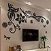 Produktbild Beilinheng 3D Stereo Blume Reben Acryl Kristall Wandaufkleber Ausgangsdekor DIY Spiegel Wandaufkleber Baum Wohnzimmer Sofa Tv Hintergrund Aufkleber Wasserdichter Hintergrund 64x32 inch