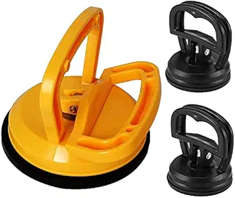 Tools.shop Glass Suction Cups Heavy Duty Aluminum Vacuum Dent Puller Handle Lifter Car Dent Puller Suction Cup Dent Remover