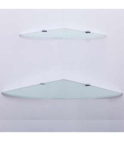 Duschablage Glas Eckregal Glasregal 6mm Hartglas Glasablage Für
