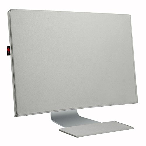 Hermitshell staub und wasserdicht beständige Abdeckung seidig glatte antistatisch mit weichem Samtfutter Schutz hülle Etui für Apple iMac Monitor und Tastatur Farbe: Grau Größe: 21.5″ - 2