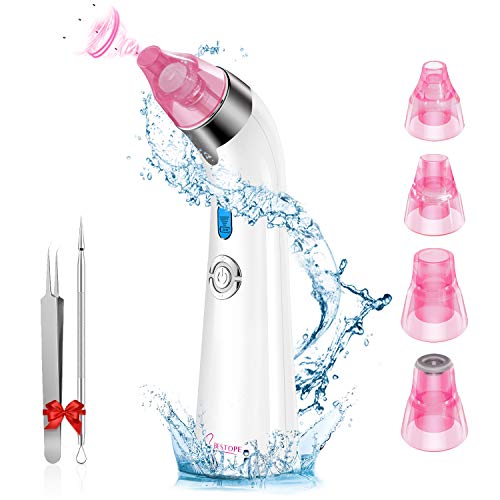 Mitesserentferner Mitesser Entferner BESTOPE mit 4 Austauschbare Schönheit Köpfe Mitesser Sauger Porenreiniger Blackhead Remover Professionell Pickelentferner Porensauger Set [UPGRADE VERSION]