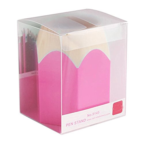 Liying Neu Stiftebox Stifteköcher Stiftehalter Stiftbecher Stiftablage schön Größ Bleistift Rose - 3