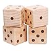 Produktbild SinceY würfel Würfelspiele, 90mm Große Hölzerne Würfel Familie Spiel Kiefer Hölzerne Rechten Winkel Yard Würfel Outdoor Würfel Großen Rasen für Outdoor Fun Modell