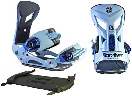Bon Hiver 13 Series Ampere Snowboard Binding, Medium/Large, Blue