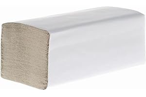 Kelno 5000 Blatt Papierhandtücher Premium Grau Falthandtuch Natur- 1-lagig 25 x 23 cm ZZ-Falz Natur- All Zweck Papiertücher - Spender tauglich - Einweghandtücher - Einmalpapier - Universaler Gebrauch.