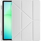 Elfia Samsung Galaxy Tab A11 Plus SM-X230 X236 X238 ile Uyumlu Kılıf Silikon Yumuşak 4 Farklı Stand Olabilen Kalem B&ouml;lmeli Ka