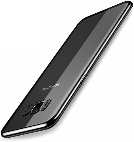 Samsung Galaxy S8 Plus case , ikalula Galaxy S8 Plus cover Ultra Thin Slim Premium Soft Gel Silicone TPU [Shock Absorption] Bumper Case [Anti-Scratch] Protective Case Cover for Galaxy S8 Plus - Jet Black