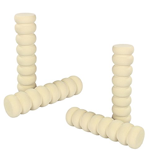 COM-FOUR® Türgriff Stopper Fenster Schaumstoff Schutz Puffer (Beige - 4 Stück)