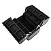 Songmics Aluminium Beauty Case Cosmetic Case with Handle Strap/2 Layers Makeup Box JBC315B