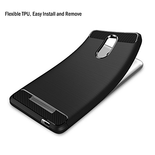 Funda Xiaomi Redmi Note 3 Pro  AICEK Negro Silicona Fundas para Redmi Note 3 Pro Carcasa Xiaomi Redmi Note 3 Fibra de Carbono Funda Case  5 5 Pulgadas 
