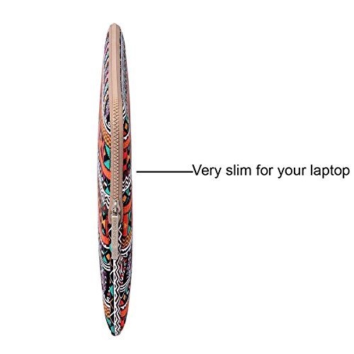 MOSISO Böhme Stil Canvas Gewebe Hülle Laptop Sleeve Tasche Beutel für 11-11,6 Zoll MacBook Air, Ultrabook Netbook Tablette, Phönix - 7