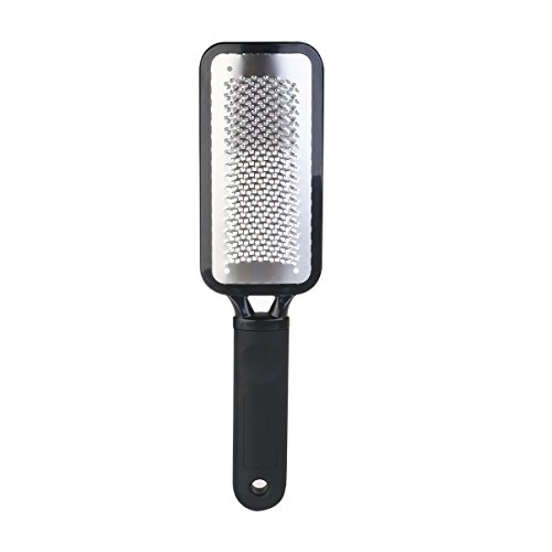 FENICAL Stainless Steel Fine Callus Remover Foot Exfoliating Scrubber Cleaner File (Black)