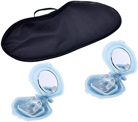 Anti Snoring Nose Clip Breathing Aid by One Planet, Dilates Nasal Passage For A Snore Free Night, Helps W/ Sleep Apnea, Promotes A Quiet &amp; Restful Sleep, Includes A Free Eye Mask, Hurry and Buy Now!