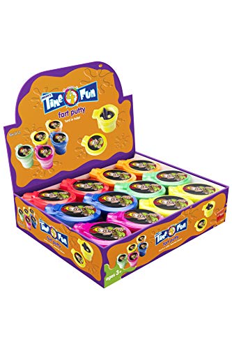 Preisvergleich Produktbild Smiffys Furz Knete Set, 12er Pack, Bunt, 20503