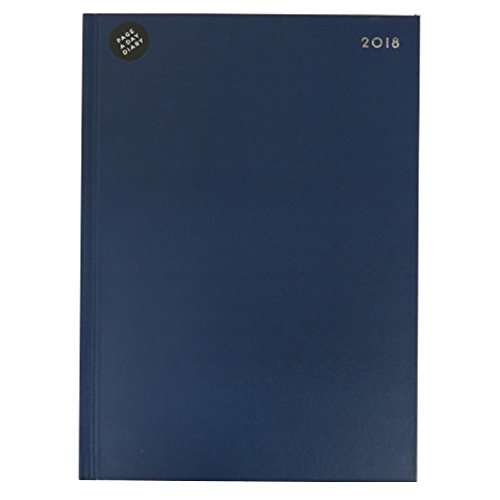 Download 2018, A4 relié, Coque rigide traditionnel Agenda de rendez-vous – Jour par page – Jour par page – Bleu