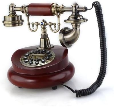 Home Desk Telephone, Caiyuangg Phone Retro Vintage Antique Classic Brass Style